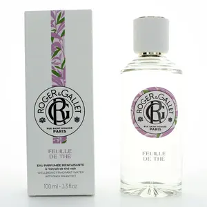 Feuille de The Eau Parfumée Spray, a Unisex Fragrance with Botanical Extracts of Black Tea, Lemon, and Wood, 3.3 oz