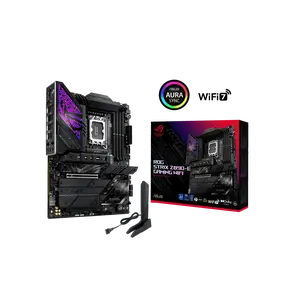 ASUS ROG STRIX Z890-E GAMING WIFI Intel® Z890 LGA 1851 ATX motherboard, Advanced AI PC-ready, 18+2+1+2 stages, DDR5, WiFi 7, 7x M.2, Thunderbolt™ 4, USB Type-C®, AI Overclocking, Cooling & Networking