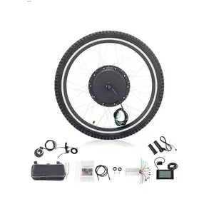 Fitness equipment  26in 1000W Rear Drive With Tires Bicycle Modification Parts Black