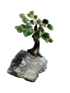 Jade trees with Amethyst base