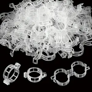 50 Piece Plant Support Clips, Tomato Plastic Trellis Clamps for Garden Vines and Vegetables, Garden Accessories, Growing Season, Keep Plants Upright and Healthy