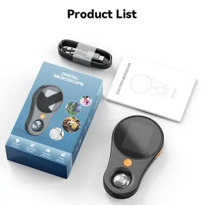 Handheld Digital Microscope, Portable Monocular with 2-Inch Color Screen, 2mp Resolution, 50x Magnification, 8 LED Lights, Ideal for Repair & Research, Usb Digital Microscope