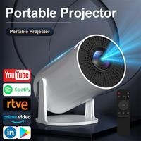 Diamond-shaped wireless projector - white
