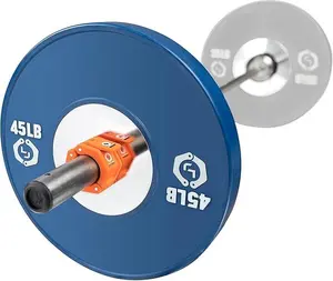 Sport Olympic Barbell Clips – Quick-Release & Secure Bar Clamps (Orange)