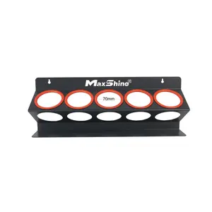 MaxShine Spray Bottle and Compound Holder – Wall Mounted 5 Holes-Red