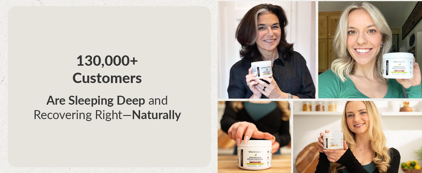 BIOptimizers Magnesium Breakthrough Drink - 8 Forms of Magnesium, Electrolytes, Sleep Health, Stress, Muscle Recovery, Heart Support | Glycinate, Citrate, Malate |  Supplement Powder