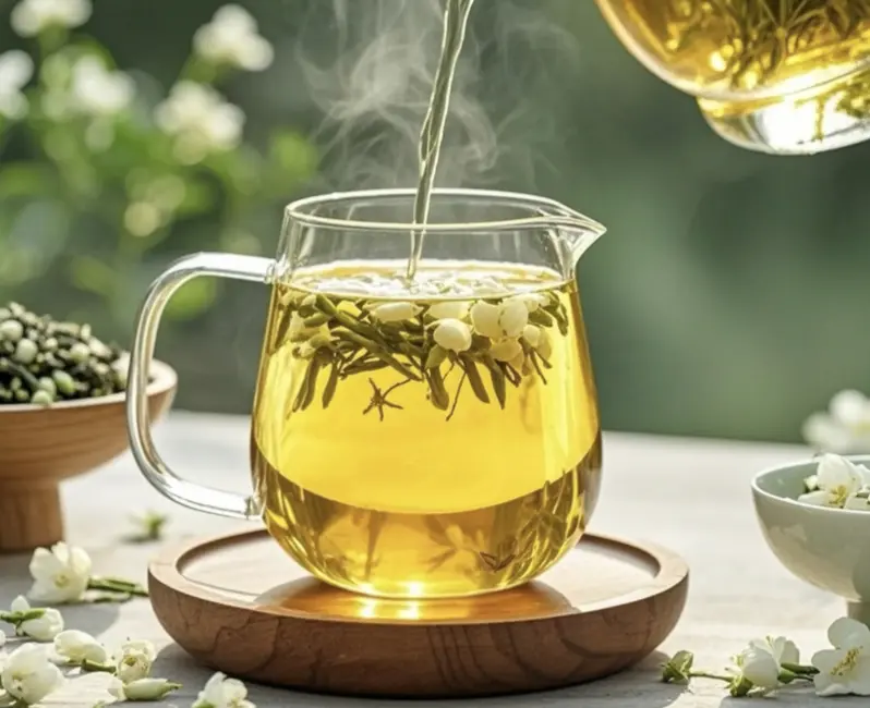 Jasmine Green Tea- smooth and fragrant, a sip of comfort, a wave of refreshing