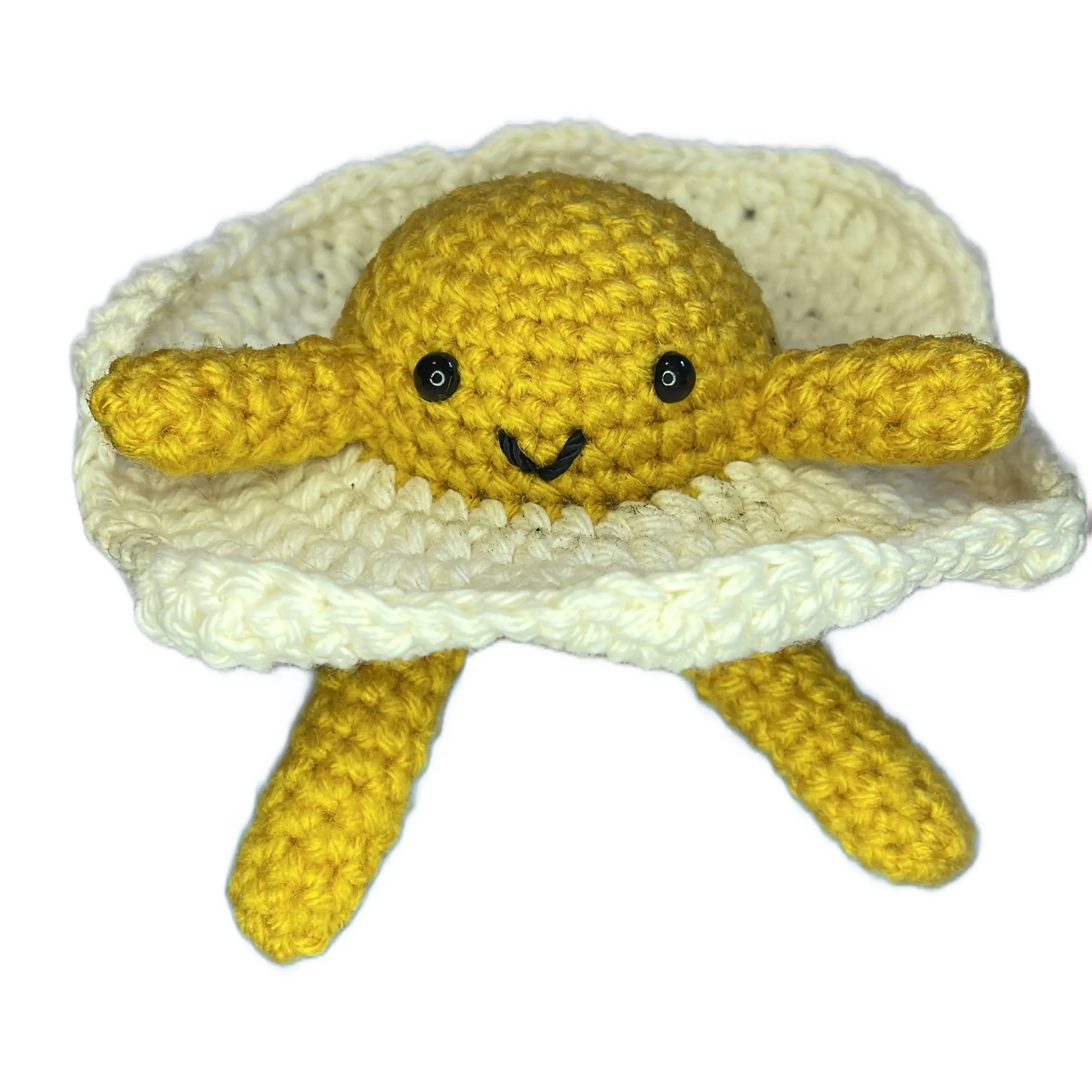 Cheeked up crocheted Egg