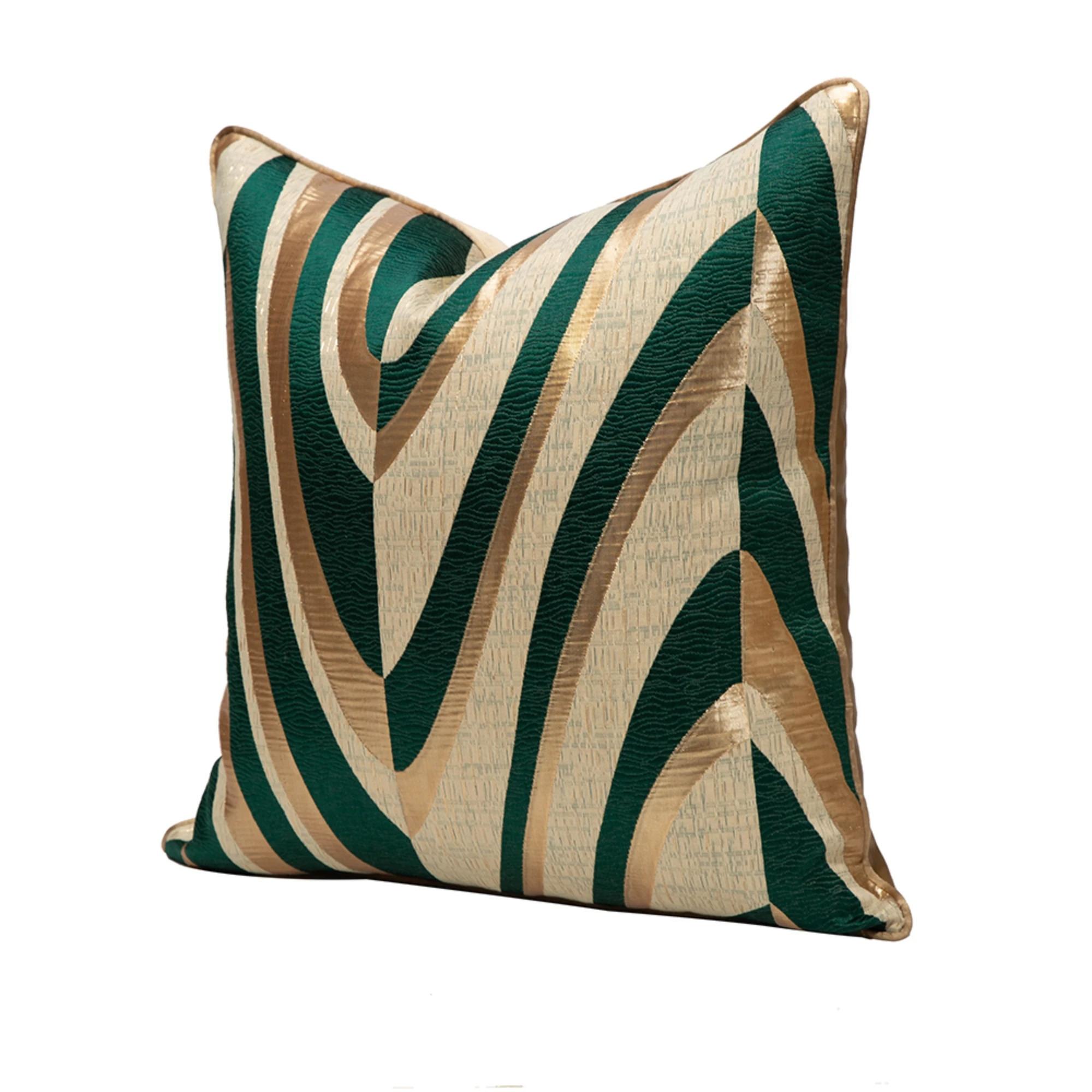 Contemporary Geometric Polyester Pillow Cover - Abstract Nordic Stripes, Stripe Patterns Cushion Case for Sofa