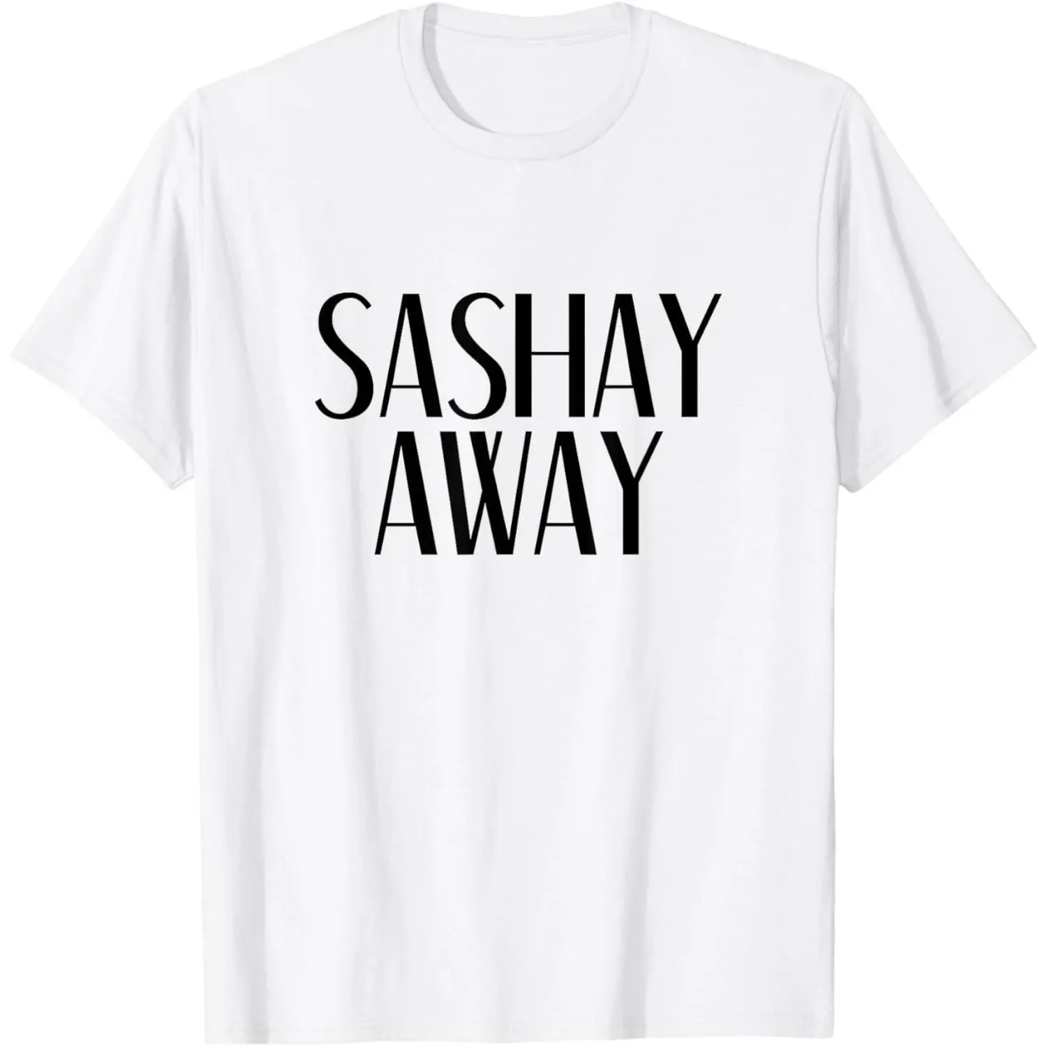 Women's Short-Sleeve Round Neck Graphic T-Shirt - Sashay Away Drag Queen Sassy Novelty Casual Streetwear Top, Machine Washable, Women's Clothes