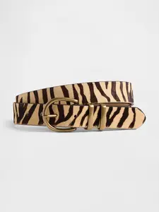 Gap Women's Tiger Print Calf Hair Belt Gap Women's Tiger Print Calf Hair Belt