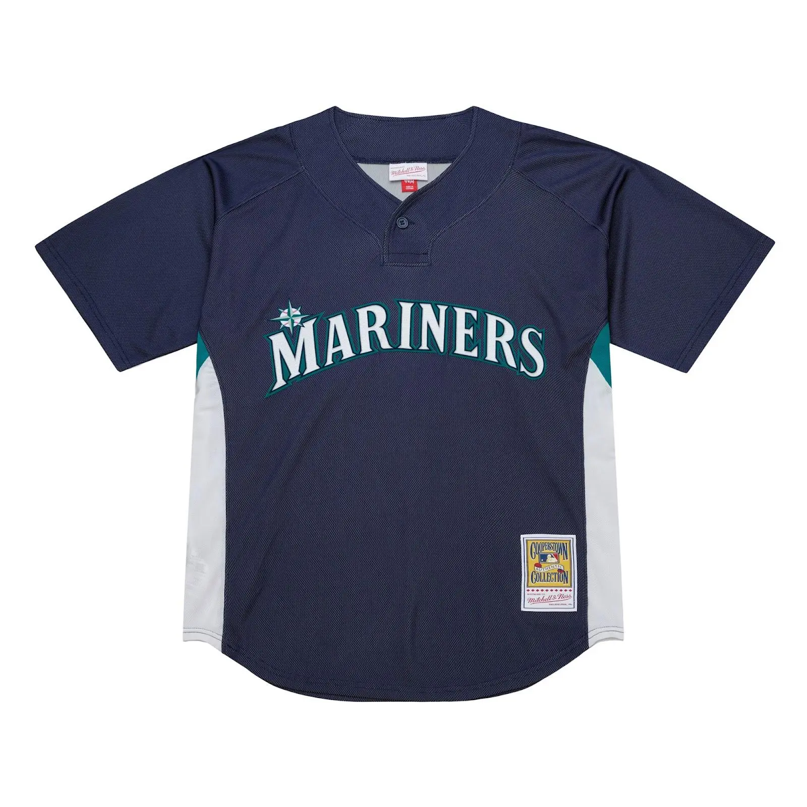Ken Griffey Jr. Seattle Mariners Navy 2010 Authentic Batting Practice Jersey MLB Throwback Baseball Cooperstown Fan Gear Mitchell & Ness
