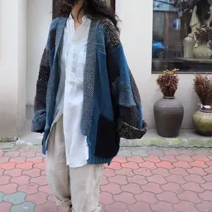 Kapital Vintage non-Hirata Kazuhiro patchwork knitwear vintage handmade loose sweater cardigan robe