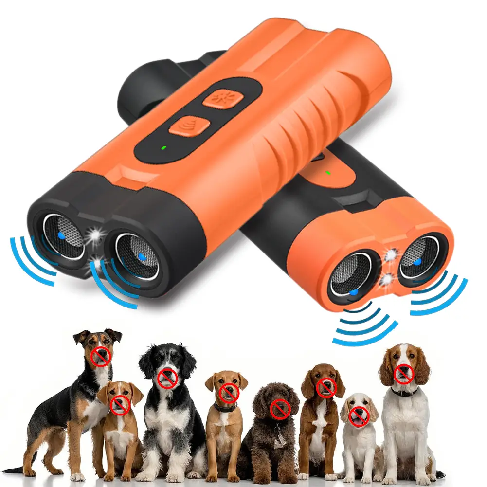 Dog Bark Stopper, Dog Bark Deterrent Deters，Barks no More Dog Training Device(Own Or Neighbour'S Dog), Long Range Ultrasonic, Alternative to Painful D