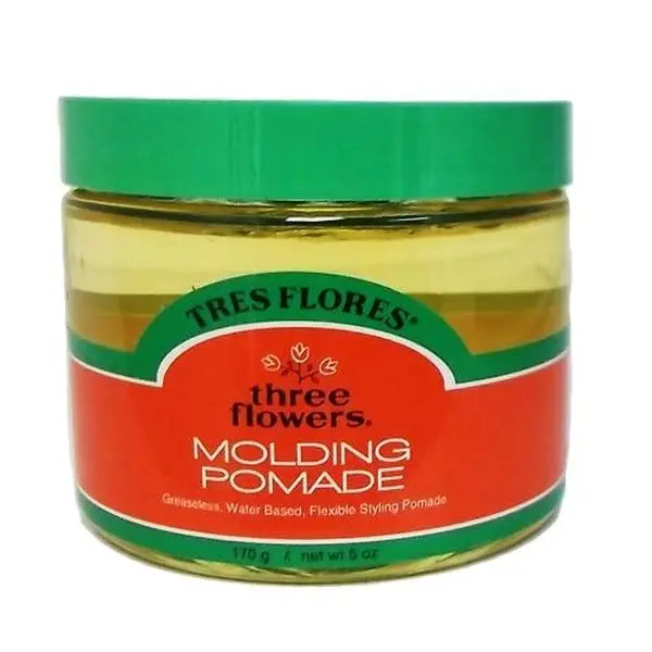 Tres Molding Pomade, Greaseless Water Based Formula for Textured & Flexible Styling, Medium-Firm Hold that Rinses Out Easily, Unisex Haircare, 6oz