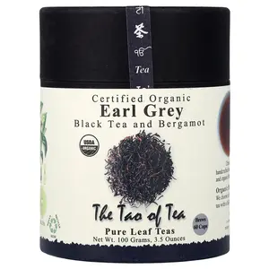 The Tao of Tea Certified Organic Black Tea and Bergamot, Earl Grey, 3.5 oz (100 g)