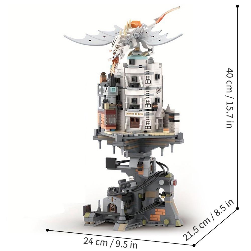 Castle building block set, mini collection display, adult collection gift building toys