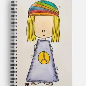 Doodle Journal/Notebook Lined. Peace.