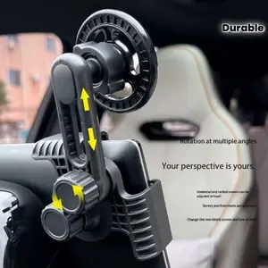 Premium 1pc Adjustable Car Center Console Screen Magnetic Phone Mount with Secure Grip and Ergonomic Design, Durable Plastic, Sleek Black Hands-Free Holder for New Energy Vehicles