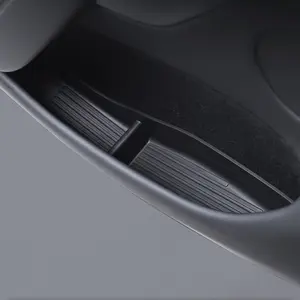 4PCS Side Door Storage Box TPE Waterproof Slot Pocket Organizer Tray Car Storage Organizers for Tesla Model Y Juniper Accessories 2025 2026