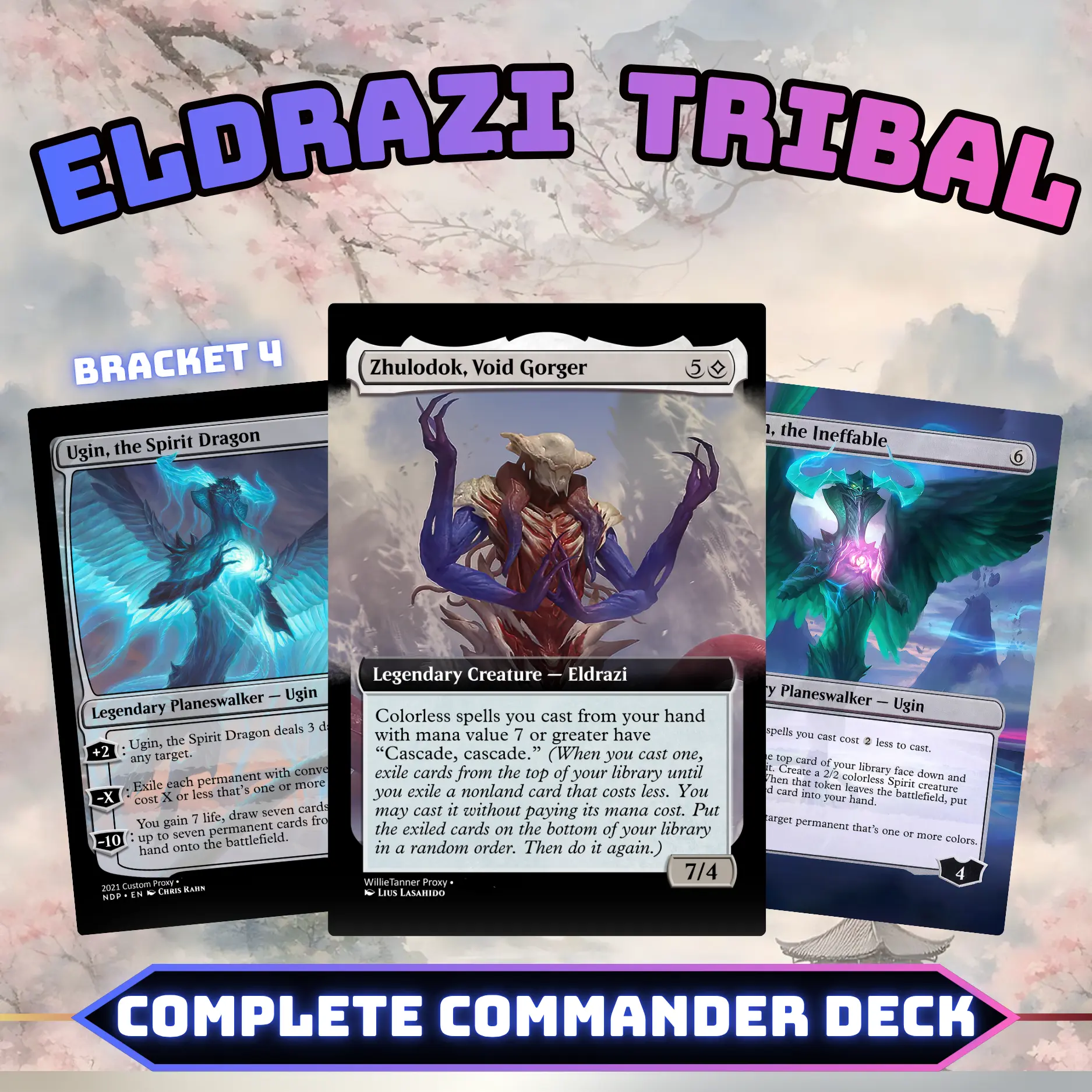 Eldrazi Tribal Commander Style Deck | 100 Cards + Tokens | Custom Proxy Cards