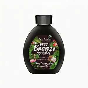 OCEAURA Black Coconut Love tanning lotion, Coconut Oil ,Age-Defying ,Tattoo Protecting Formula ,Ultra Hydrating Dark Tanning Lotion,Rich Dark Bronze for Indoor  Bed & Outdoor Sun, Non-Sticky No White Spots, carrot, Deep Golden Glow for Men Women