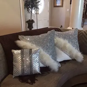 Custom Velvet Pillows with Rhinestone Embellishments in Many Colors and Sizes - Perfect for Adding Sparkle to Your Home