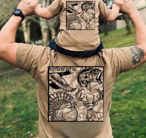 Camo Square Hunt & Fish youth and adult shirt, country boy clothes, toddler boy clothing, toddler items, kids stuff for boys, boys clothing