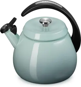 Enamel on Steel Cloche Kettle, 2.2 qt., Sea Salt