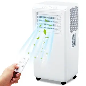 High-Efficiency 10000 BTU Portable Air Conditioner - 3-in-1 Cooling, Dehumidifier & Fan - Quiet 50dB, 24H Timer, Remote, LED Display, Window Vent Kit - Cools up to 400 Sq.Ft - Ideal for Bedroom, Home, Office, Dorm, RV, Compact, Cooling Mode