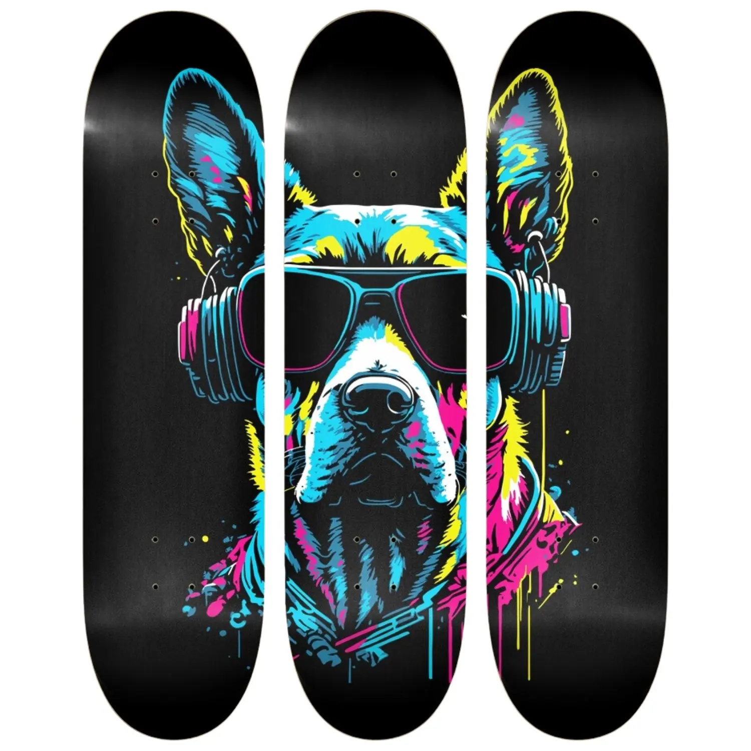 Paws & Beats | Skateboard Wall Art