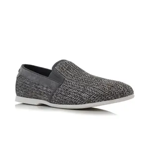 Ferro Aldo Jiro woven casual loafers, in Ash Grey, Men's Size 6.5 - 13