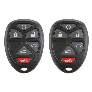 AKS KEYS Aftermarket Keyless Remote Fob for Chevrolet GMC 2007 2008 2009 2010 2011 2012 2013 2014 OUC60270 & OUC60221 (2 Pack)
