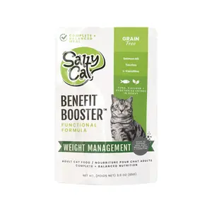 Salty Cat Benefit Booster Weight Management Functional Wet Cat Food, 85g (12 Packs)