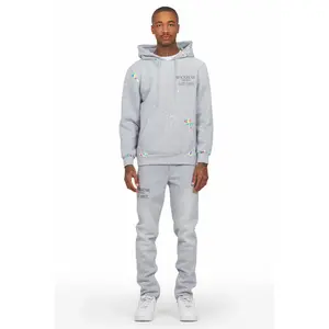 Rockstar Art Dist. Heather Grey Slim Fit track Set