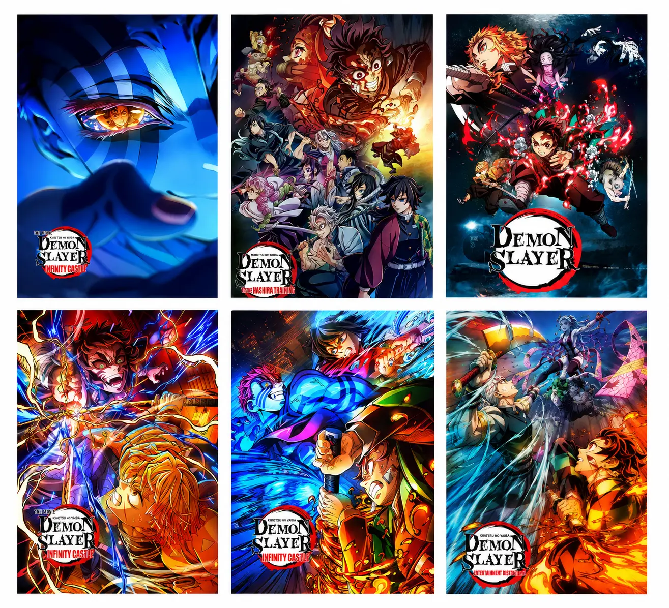 Demon Slayer Kimetsu no Yaiba Anime Canvas Poster, Japanese Manga Wall Art Print, Anime Room Decor for Bedroom, Living Room, Dorm, Game Room, Office, Gift for Anime Fans bedroom wall decor