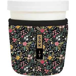 IceCream Insulated Neoprene Cover (English Garden Picnic, Tapered Ice Cream Pints)