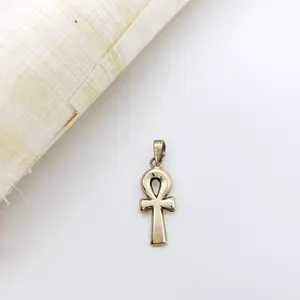 14k Gold Egyptian Ankh Pendant