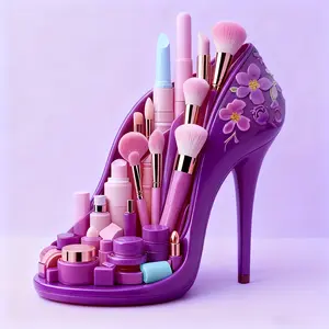 3D High Heel Shoe Shape Silicone Mold, Non-Stick Silicone for Easy Demolding, Suitable for DIY Aromatherapy Candles, Resin, Plaster, Soap, Clay Making, Handcraft, Ideal for Home Decoration and Creative Gifts, Perfect for Craft Enthusiasts