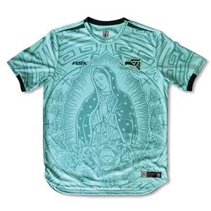 Mexico Guadalupe Copa Jersey Mint 2026 – Virgen de Guadalupe Inspired Football Shirt – Mint Green Soccer Kit – Cultural Streetwear Fan Edition Jersey