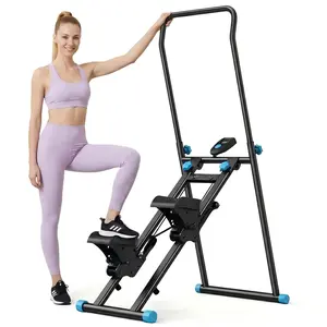 Space-Saving Foldable Leg Workout Machine - Adjustable Home Gym Leg Trainer with Handle & LCD Display, Portable Fitness Equipment for All Fitness Levels outdoorfun