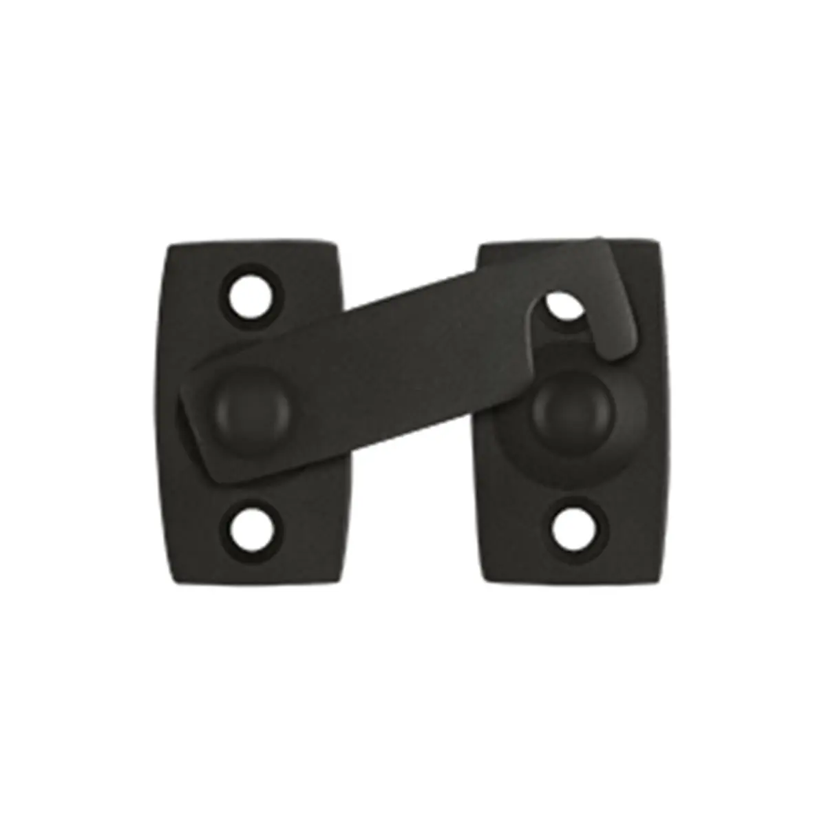 Deltana 0.875 in. Corrosion-Proof Weatherproof Solid Brass Shutter Bar Latch Handle - Oil Rubbed Bronze, Door Hardware, Lock Latches & Bolts, Small Doors & Furniture Compatible, Mounting Kit Included