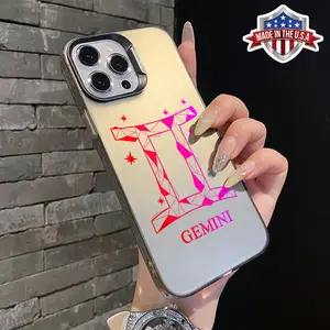 Phone case for iPhone 16 E Pro Max 15 Plus 14 13 12 11 XR XS Zodiac sign Gemini Anti-Scratch Shockproof Pocket-Friendly durable Cover