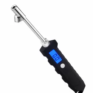 Trucker Gear Hub Digital Tire Pressure Gauge 230 PSI Heavy Duty Dual Stainless Steel made for Truck and RV with Backlit LCD and Flashlight