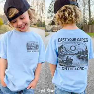 Youth Christian Fishing Shirt, Jesus Tee, Youth Baptism Gift For Fisher T Shirt, Fashion For Every Preference, Men And Women, Classic Cotton, Unisex