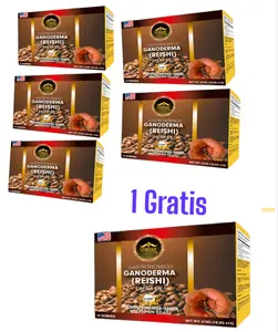 Eternal Set of 6 Reishi Ganaderma 4 in 1 Organic Coffee - Low Sugar, Beneficial Ingredients, Energy-Boosting - Beverage