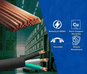 16/3 SJOOW Cable Cord Wire - 16 Gauge 16 AWG 3 Conductor 300V Portable Power Extension Cord Cable with Ultra Flexible Insulation Jacket