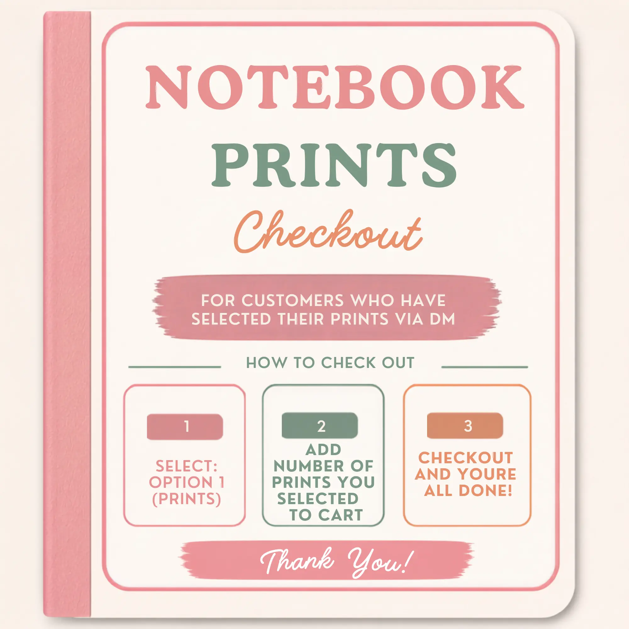 Notebook Prints | Live Claims, Custom & Name Personalization