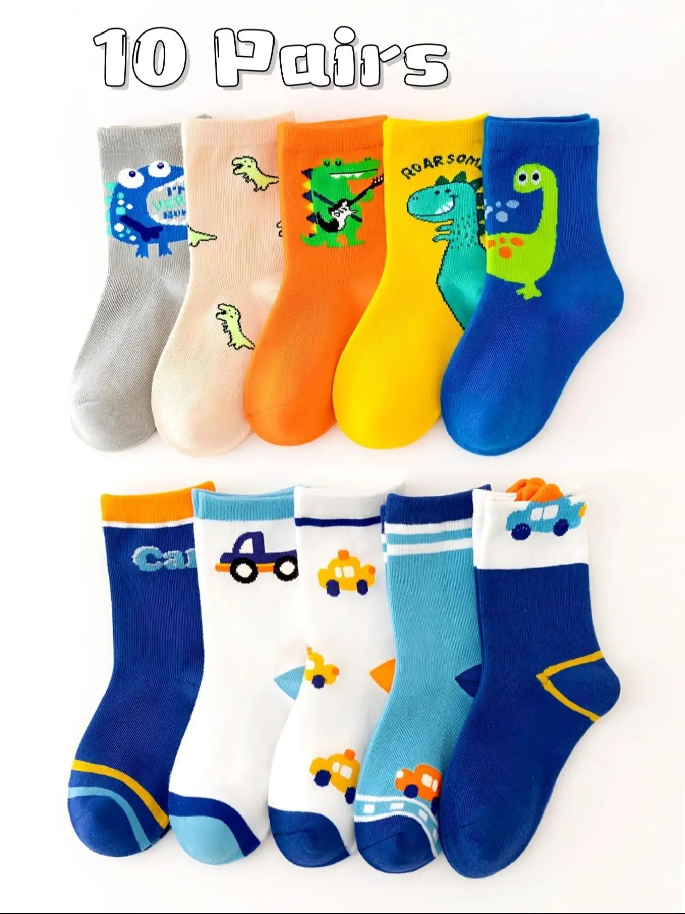 Boy's Cartoon Print Ankle Socks, Casual Comfortable Breathable Socks for Daily Wear, Kid's Socks for All Seasons