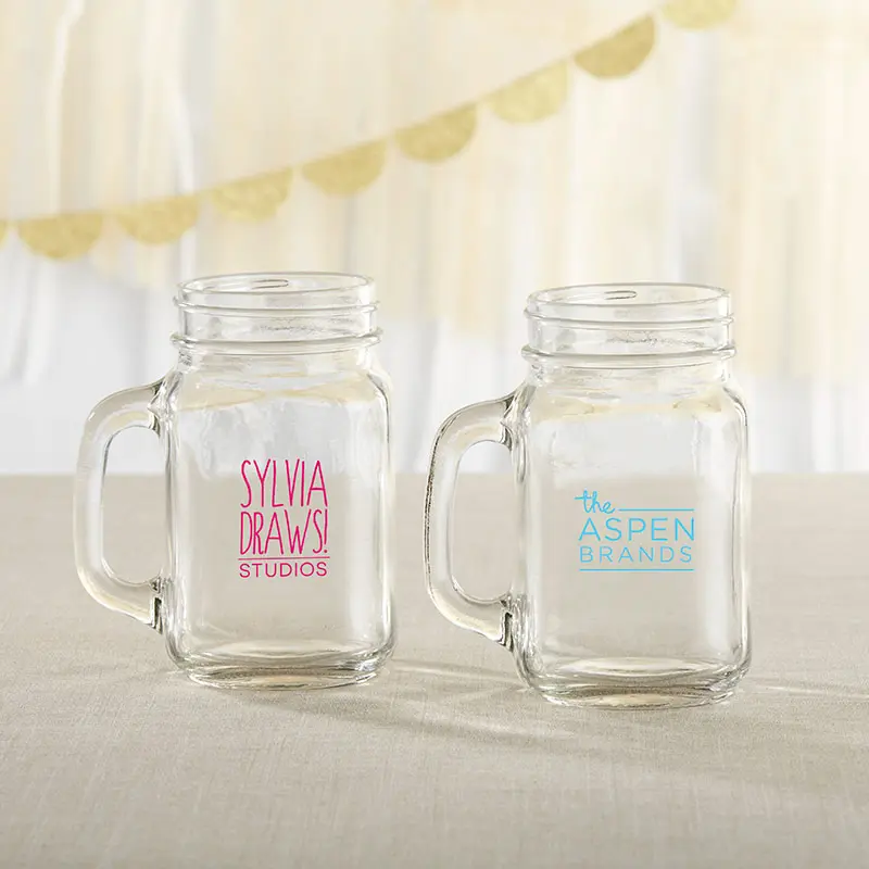 Kate Aspen 30036NA-CP 16 oz Personalized Mason Jar Mug